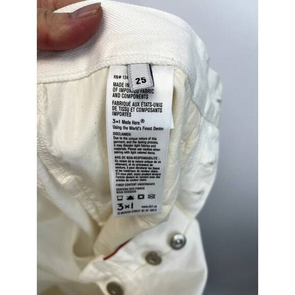 3 x 1 NYC High-Rise Straight Cropped Fringe Jeans - Picture 11 of 11